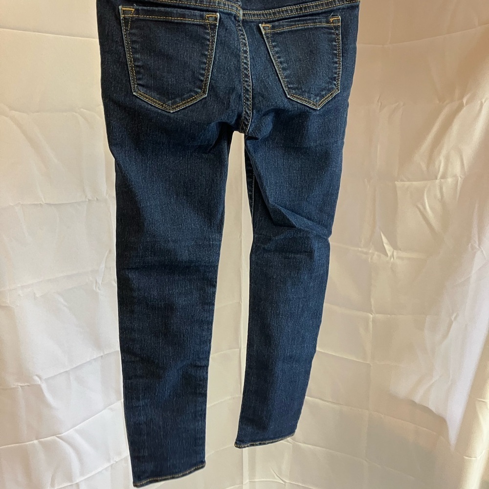 Classic Youth Blue Denim Jeans with Fading and Slim Fit - Picture 9 of 15
